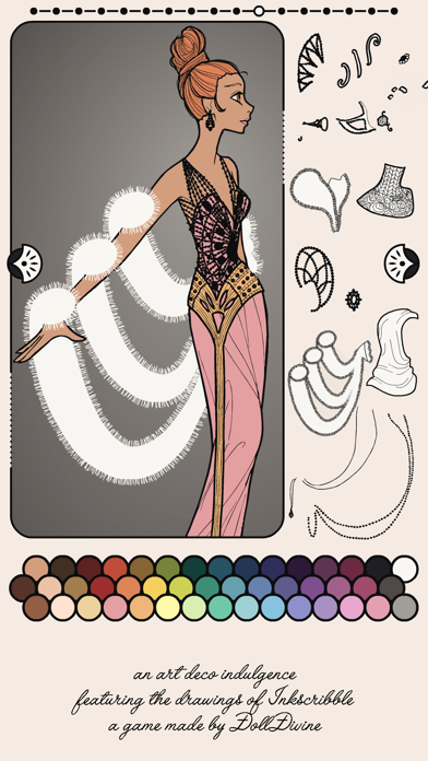 Erte Elegance Dress Up screenshot 3