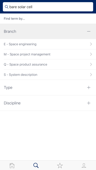 ESA Glossary screenshot 1