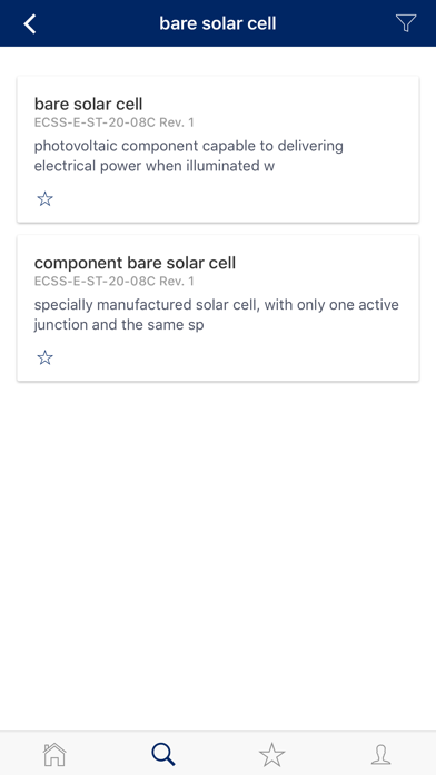 ESA Glossary screenshot 2