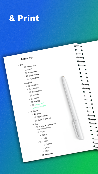 Escape - Mind Map & Outline screenshot 1