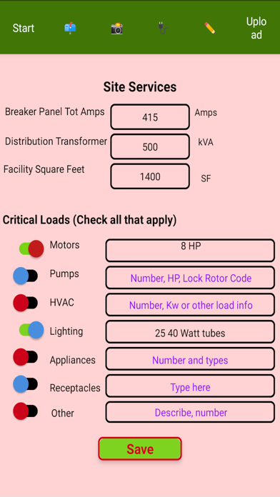 ESF#3 Generator Requirements screenshot 4