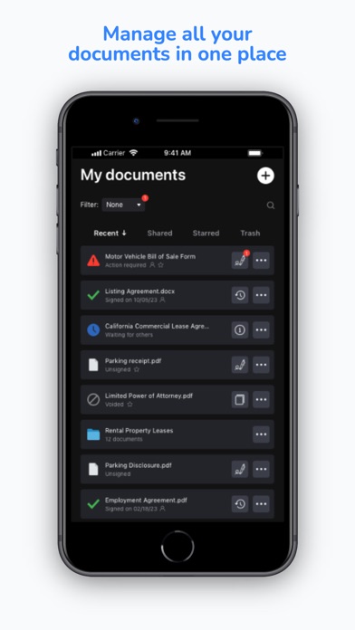 eSign App screenshot 1