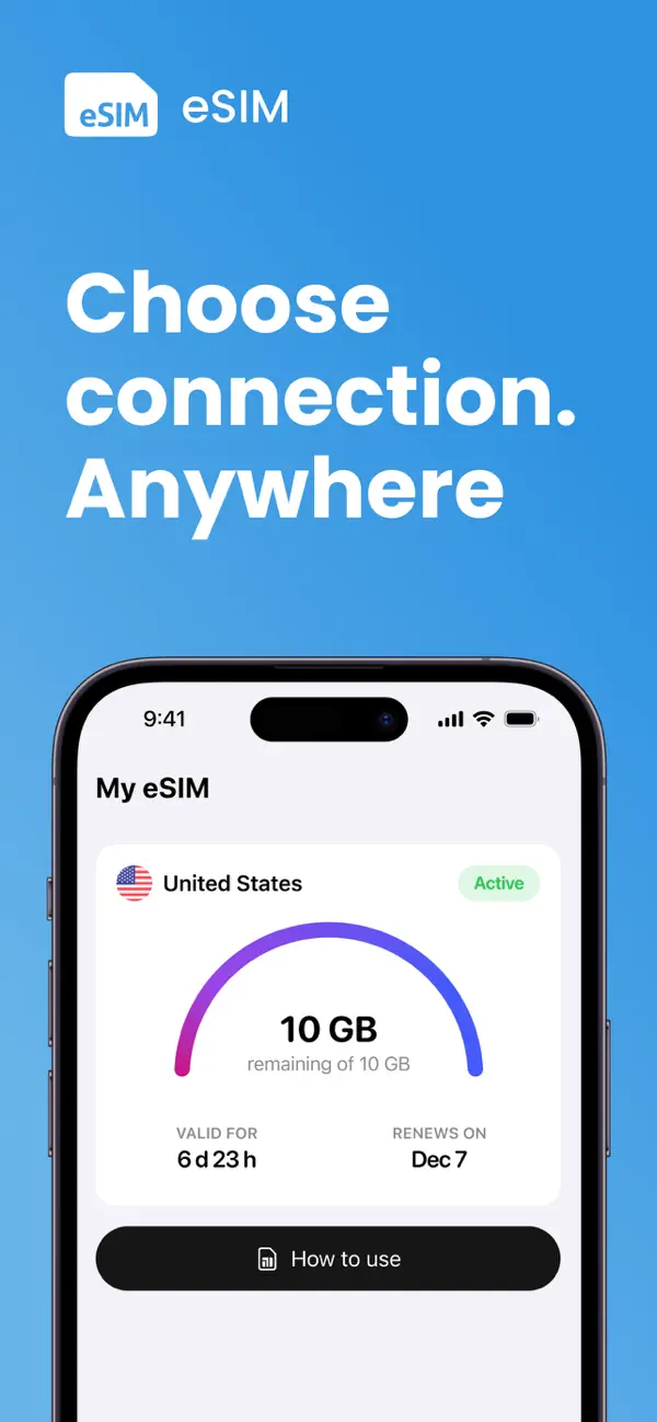 eSim Virtual Mobile Travel App screenshot 6