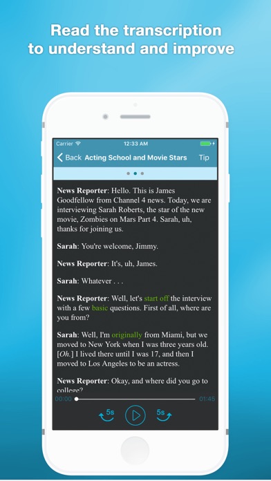 ESL English Listening Test screenshot 2