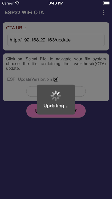 ESP32 WiFi OTA screenshot 3