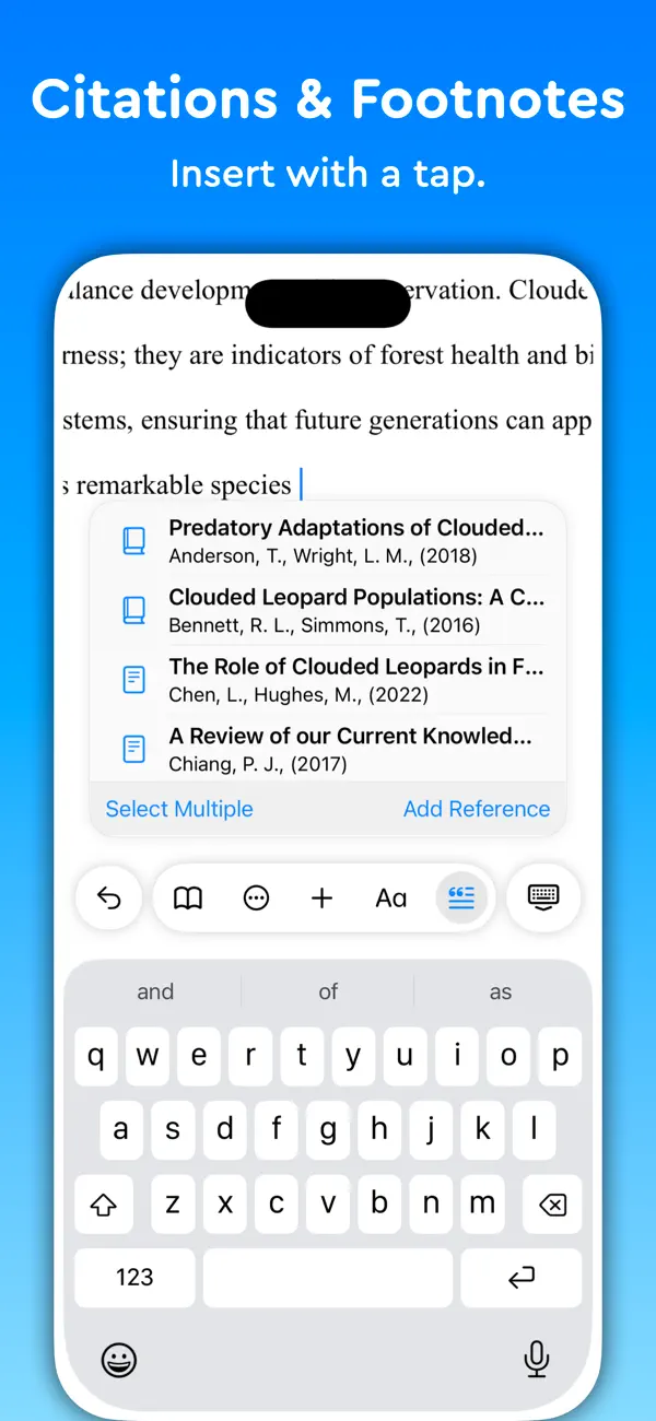 Essayist: Academic Writing App screenshot 1