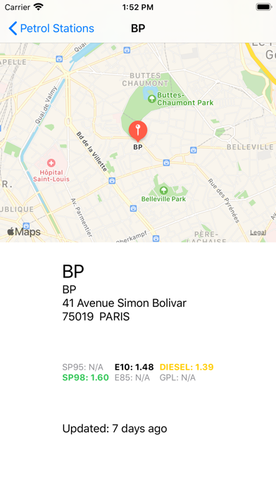 Essence Pas Chère screenshot 3