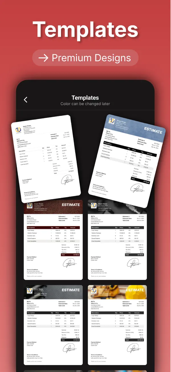 Estimate Maker - Business Cost screenshot 4