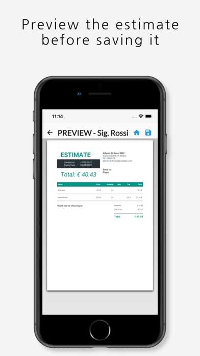 Estimate maker, contractor app screenshot 1