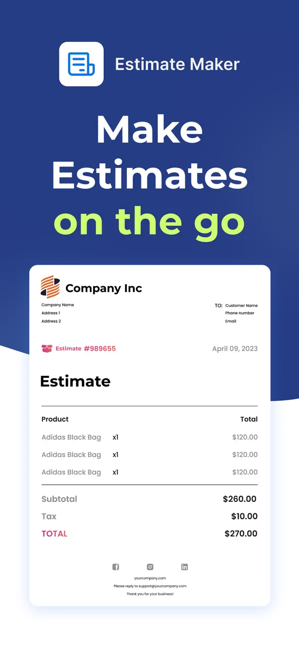 Estimate Maker Flex screenshot 6