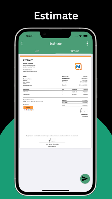 Estimate Maker & Invoice App screenshot 3