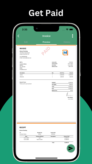 Estimate Maker & Invoice App screenshot 1