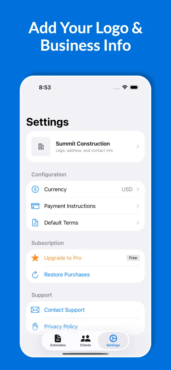 Estimate Maker+ screenshot 2