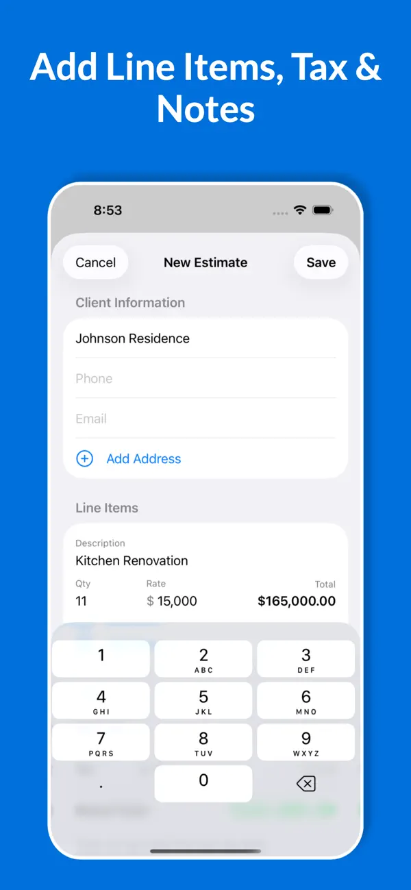 Estimate Maker+ screenshot 4