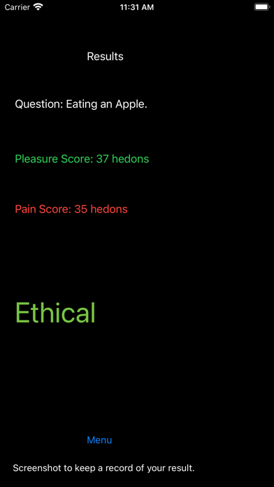 Ethics Calculator screenshot 3