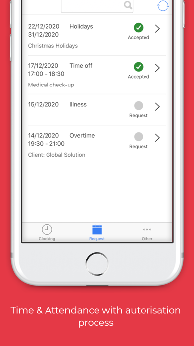 eTime Clocking & Tracking Hour screenshot 1