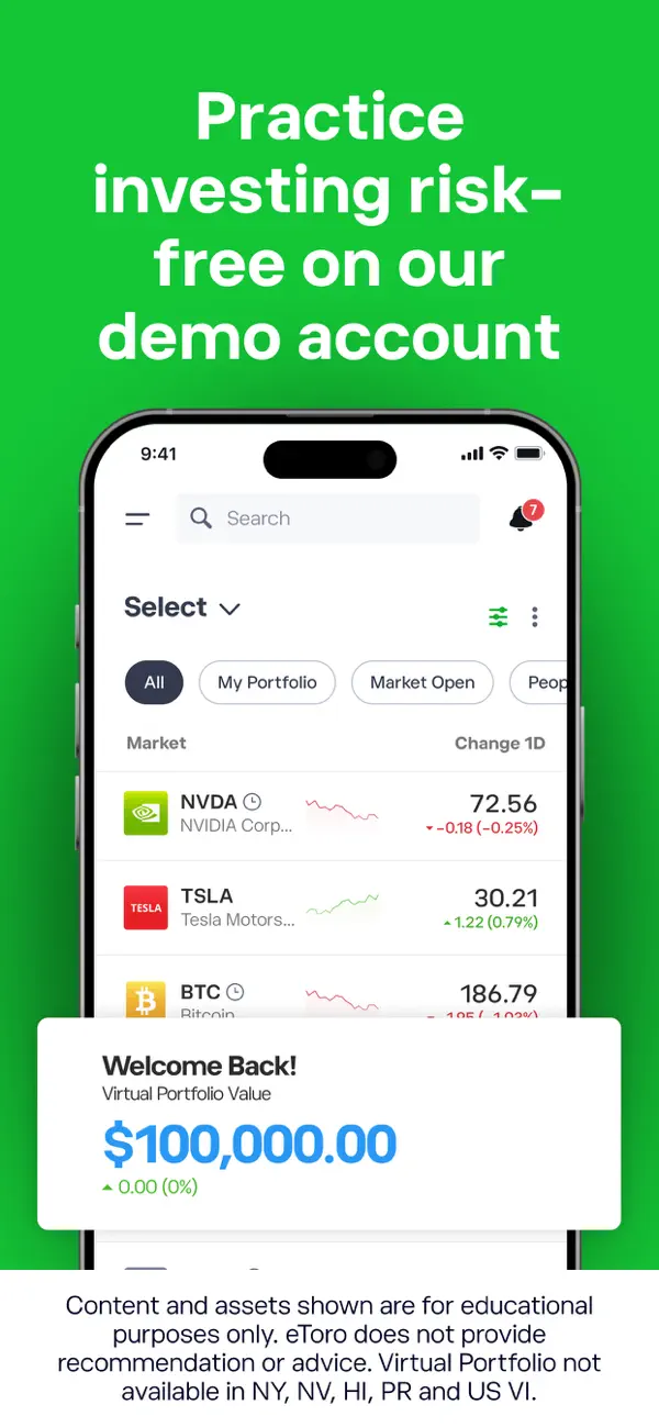 eToro: Investing made social screenshot 1