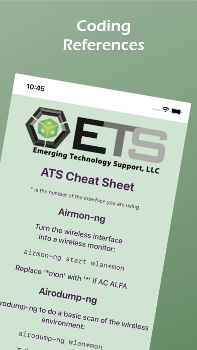 ETS RF Quick Reference screenshot 2