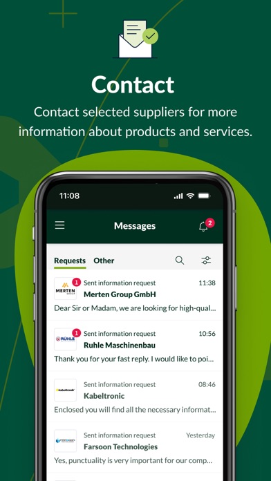 Europe's sourcing business app screenshot 1
