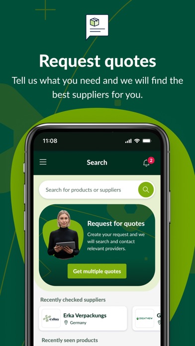 Europe's sourcing business app screenshot 2