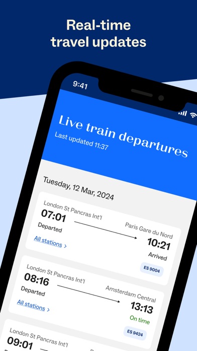 Eurostar: Train travel & Hotel screenshot 4