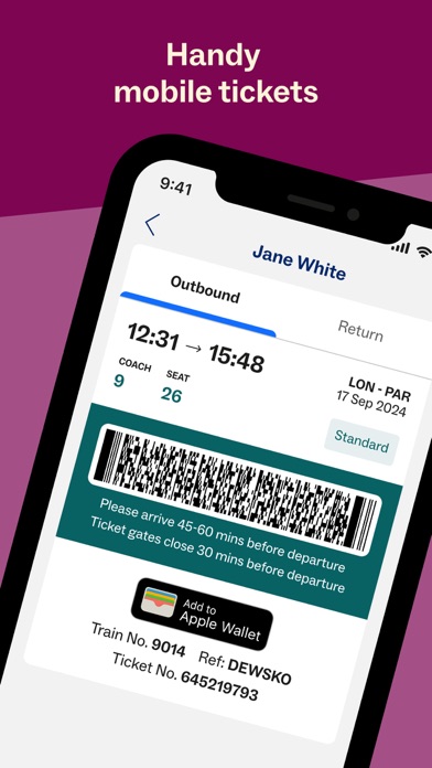 Eurostar: Train travel & Hotel screenshot 5