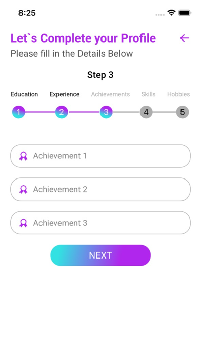 EvaluationApp screenshot 2