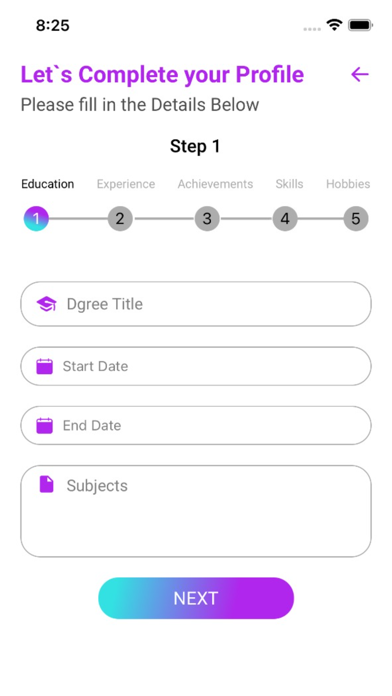 EvaluationApp screenshot 4