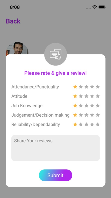 EvaluationApp screenshot 9
