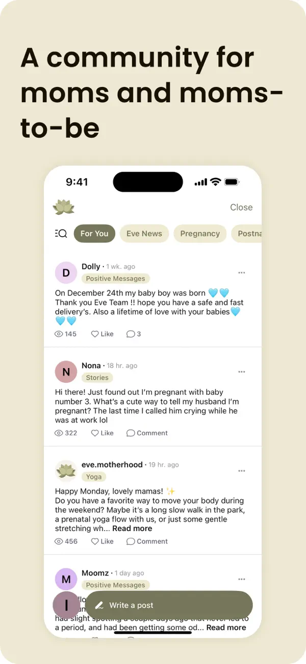 Eve: Motherhood Wellness, Yoga screenshot 4