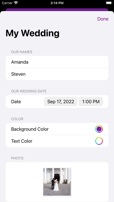 Ever After - Wedding Countdown screenshot 1