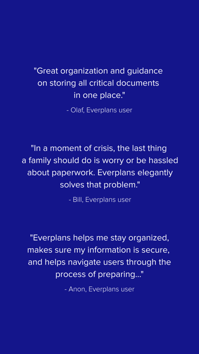Everplans screenshot 1