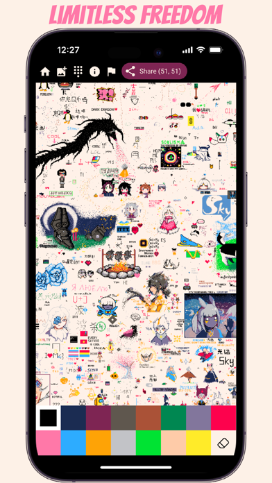 Everyone Draw: Pixel Art Mural screenshot 2