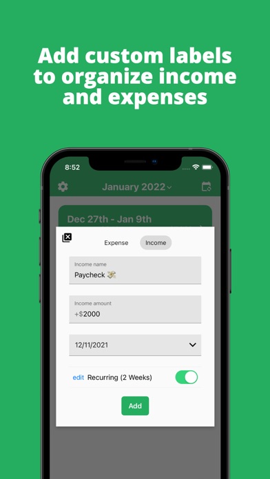 EveryTwo: Biweekly Budgeting screenshot 2