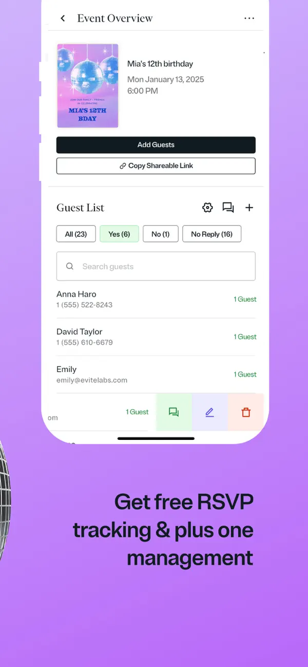 Evite: Party Invitation Maker screenshot 1