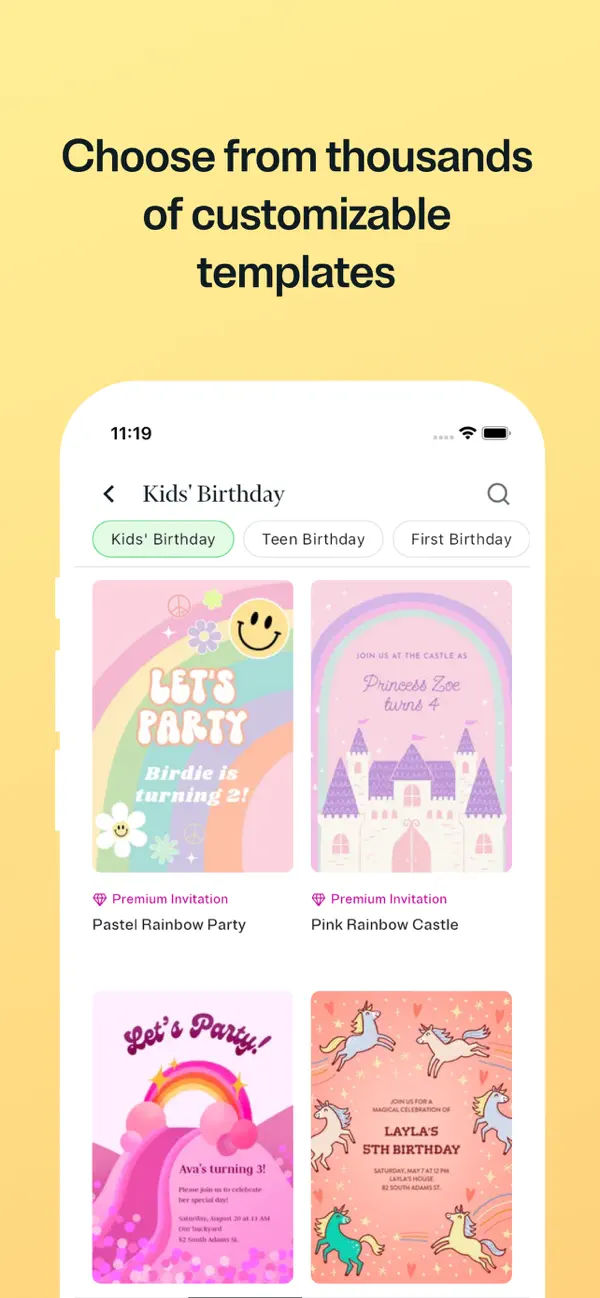 Evite: Party Invitation Maker screenshot 5