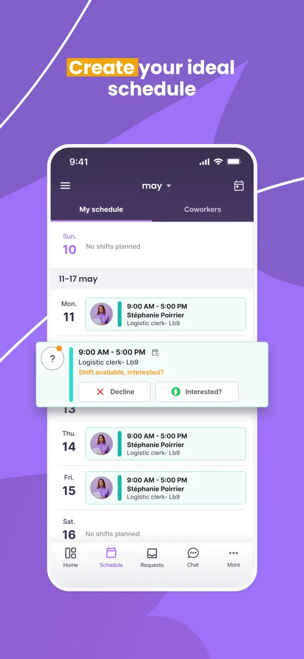 Evolia - Employee Scheduling screenshot 4