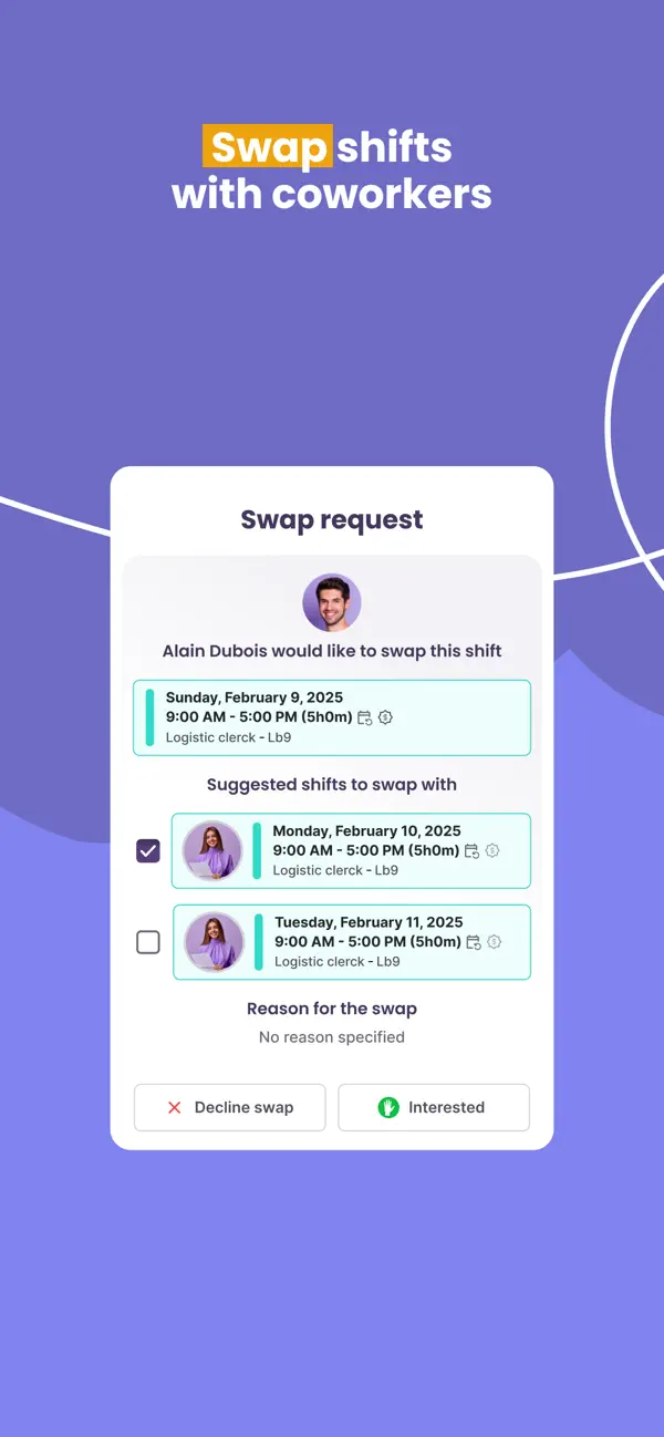 Evolia - Employee Scheduling screenshot 2