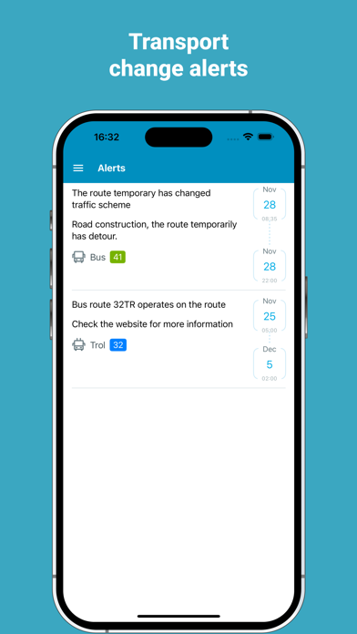Eway public transport screenshot 2