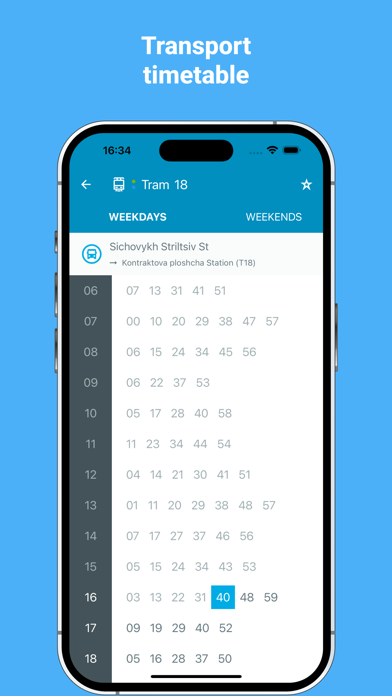 Eway public transport screenshot 3