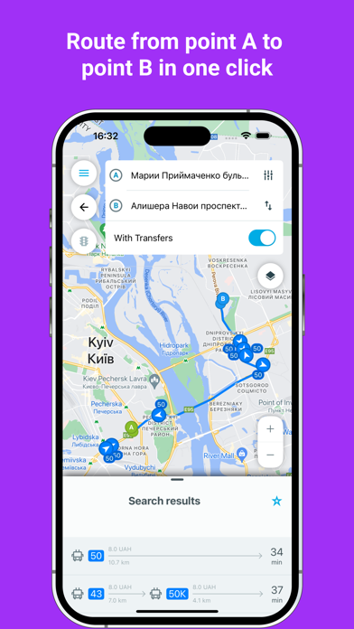 Eway public transport screenshot 7