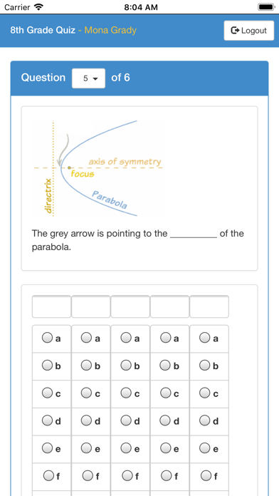 Exam Login screenshot 2