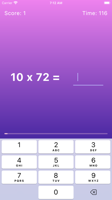 Exatest Arithmetic Speed Drill screenshot 2