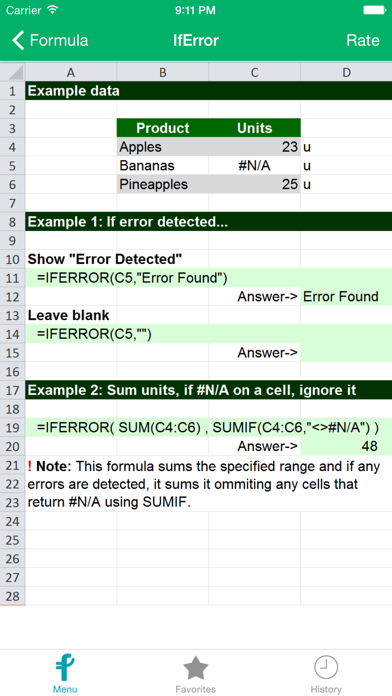 Excel Function Reference screenshot 6