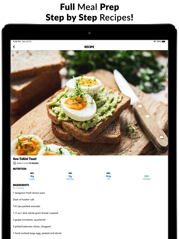 Exerprise Workout Meal Planner screenshot 4