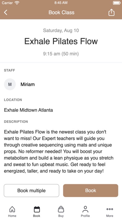exhale mind body spa screenshot 1