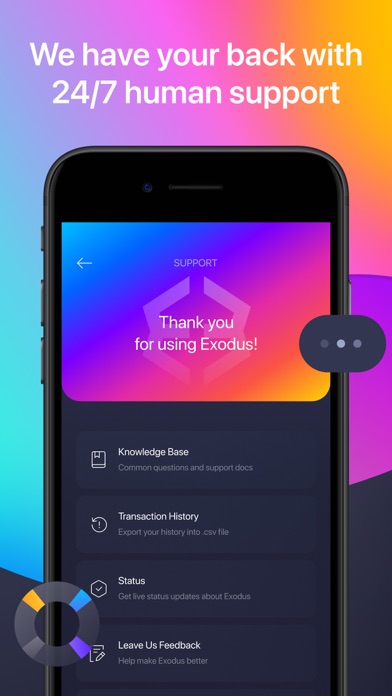 Exodus: Crypto Bitcoin Wallet screenshot 1