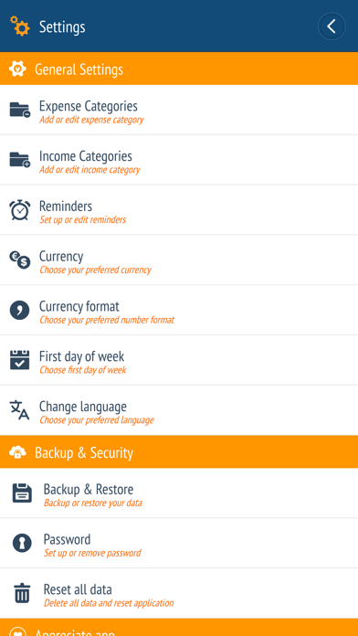Expense manager -Money tracker screenshot 1