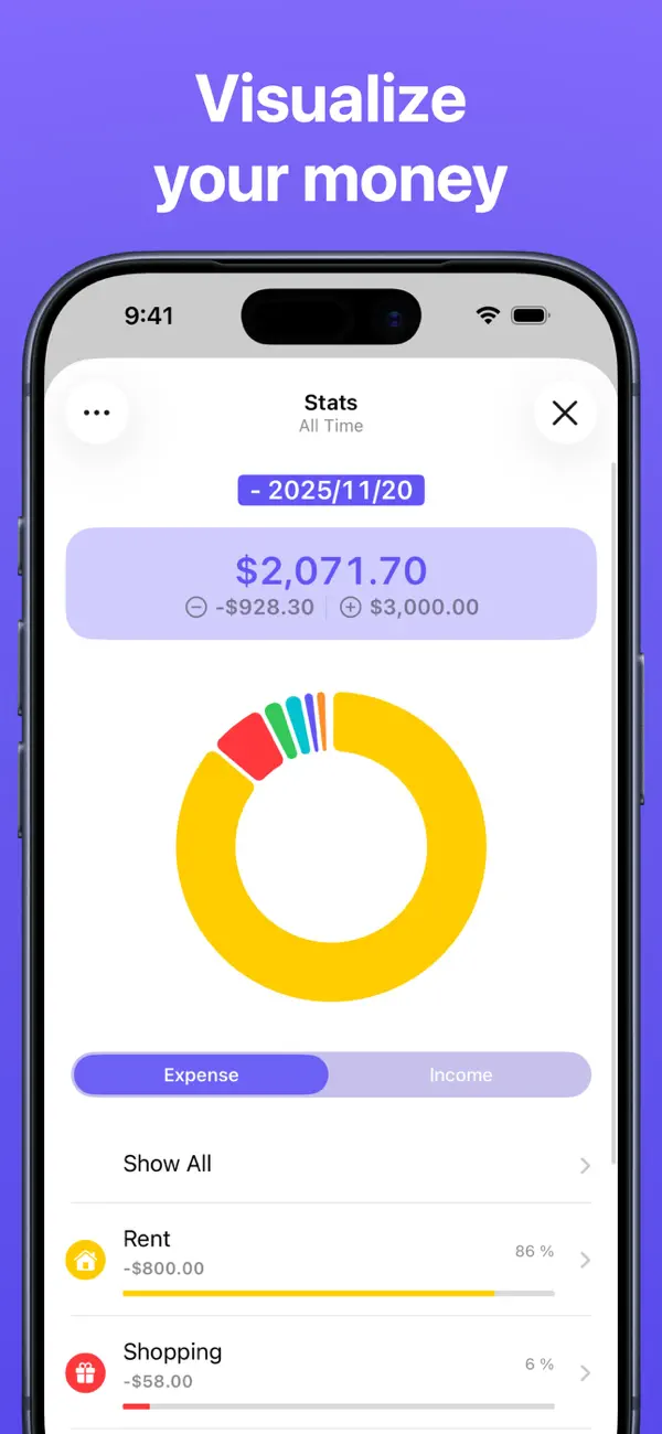 Expenses: Spending Tracker screenshot 4