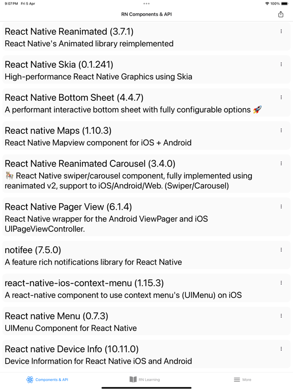 Expo & React Native components screenshot 9